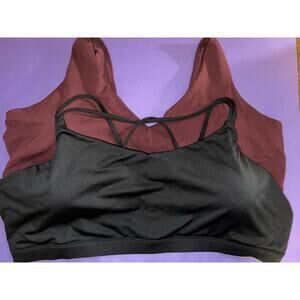 Old Navy Active Sports Bra Lot 4X Wirefree Comfort Lounge Strappy Stretch Knit